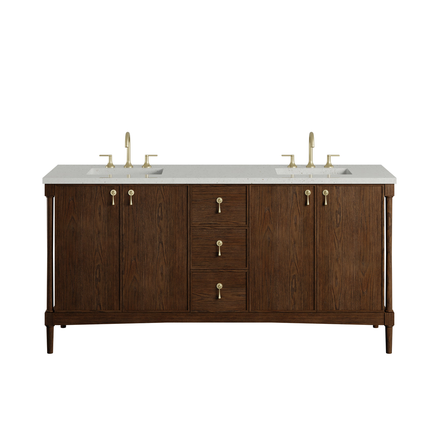 James Martin Kinnsden 72" Double Bathroom Vanity, Sable Oak, view 27