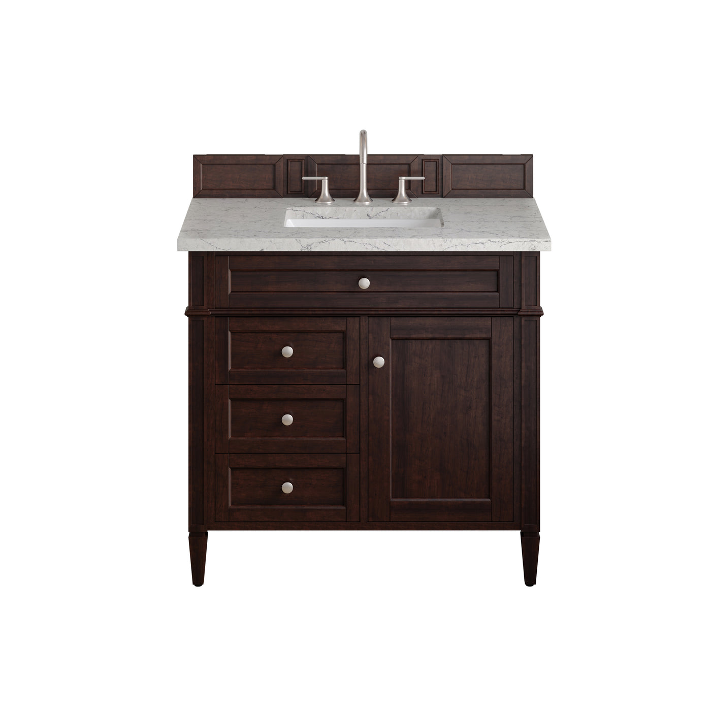 James Martin Brittany 36" Single Bathroom Vanity, Burnished Mahogany, view 39