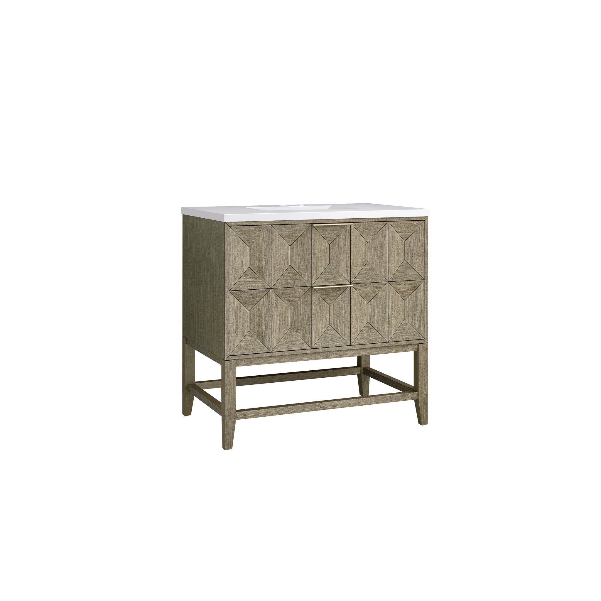 James Martin Emmeline 36" Single Bathroom Vanity, Pebble Oak, view 27