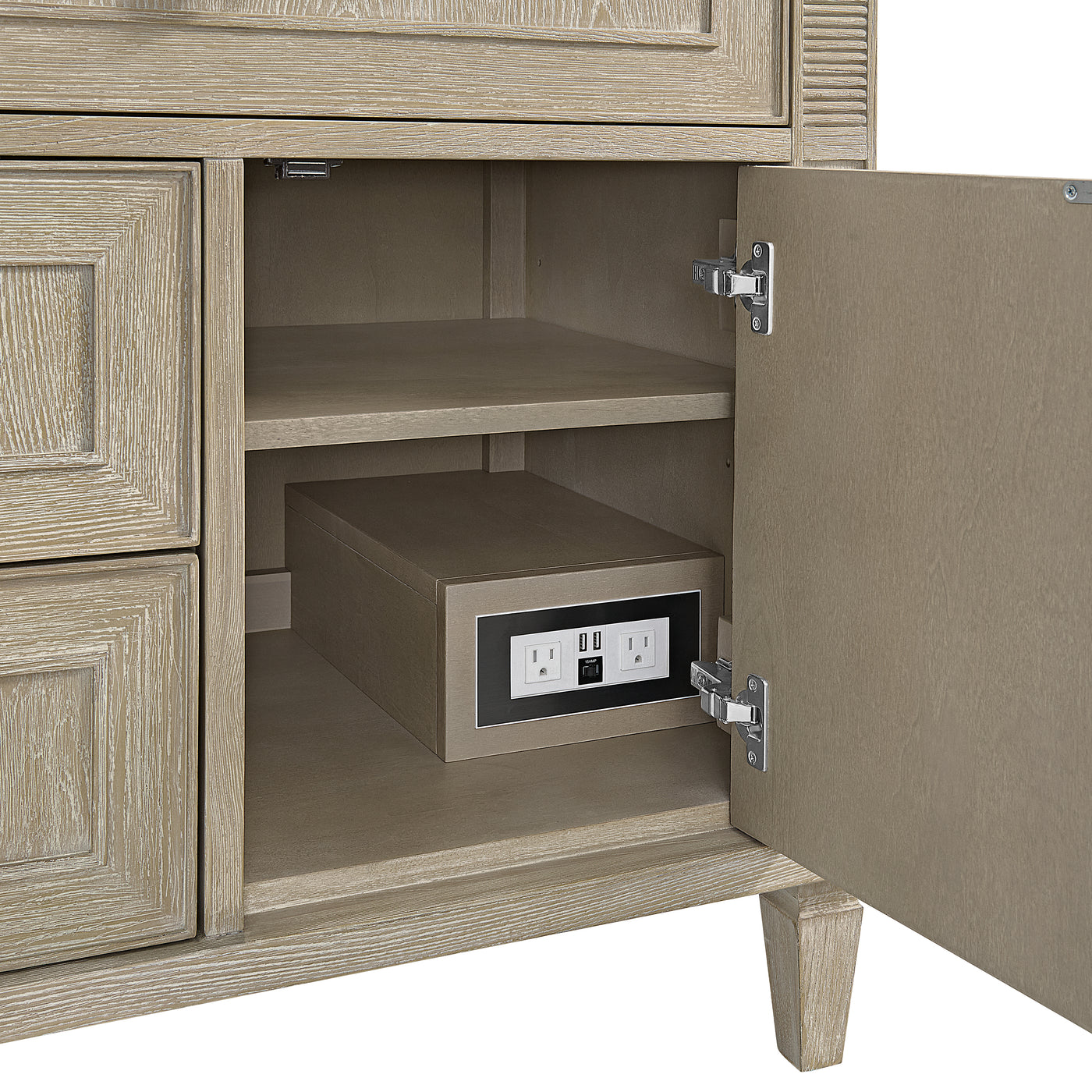 James Martin Lorelai 36" Single Bathroom Vanity, Whitewashed Oak, view 20