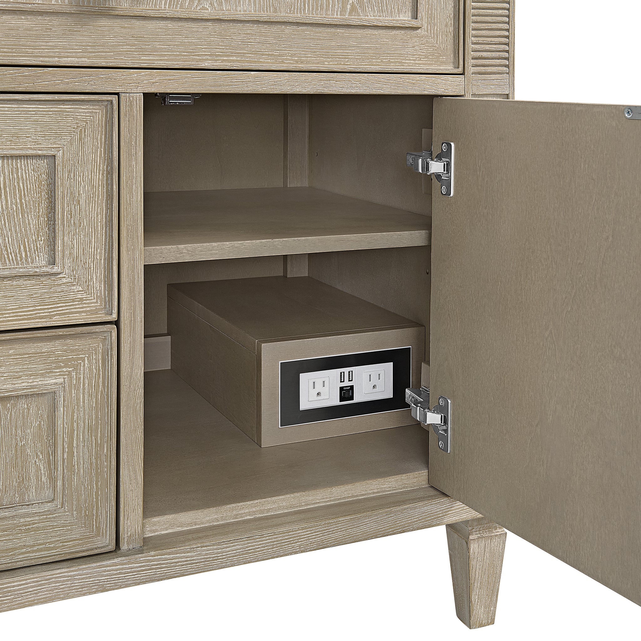 James Martin Lorelai 36" Single Bathroom Vanity, Whitewashed Oak, view 20