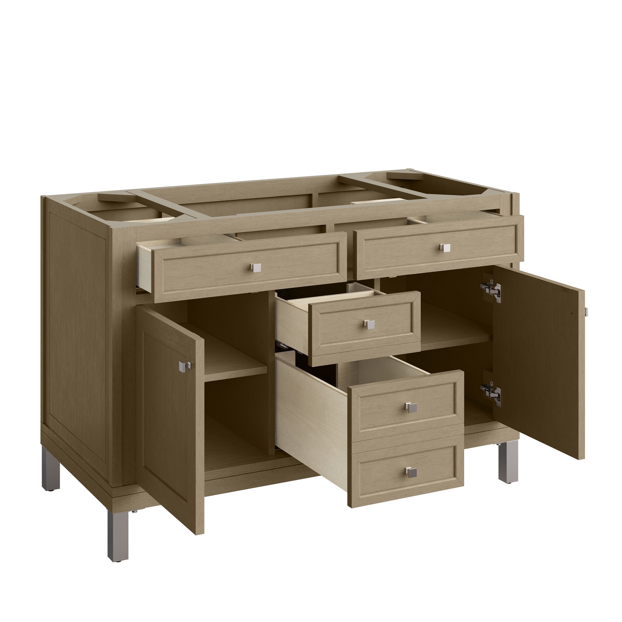 James Martin Chicago 48" Single Vanity Cabinet, Walnut Whisper, view 5