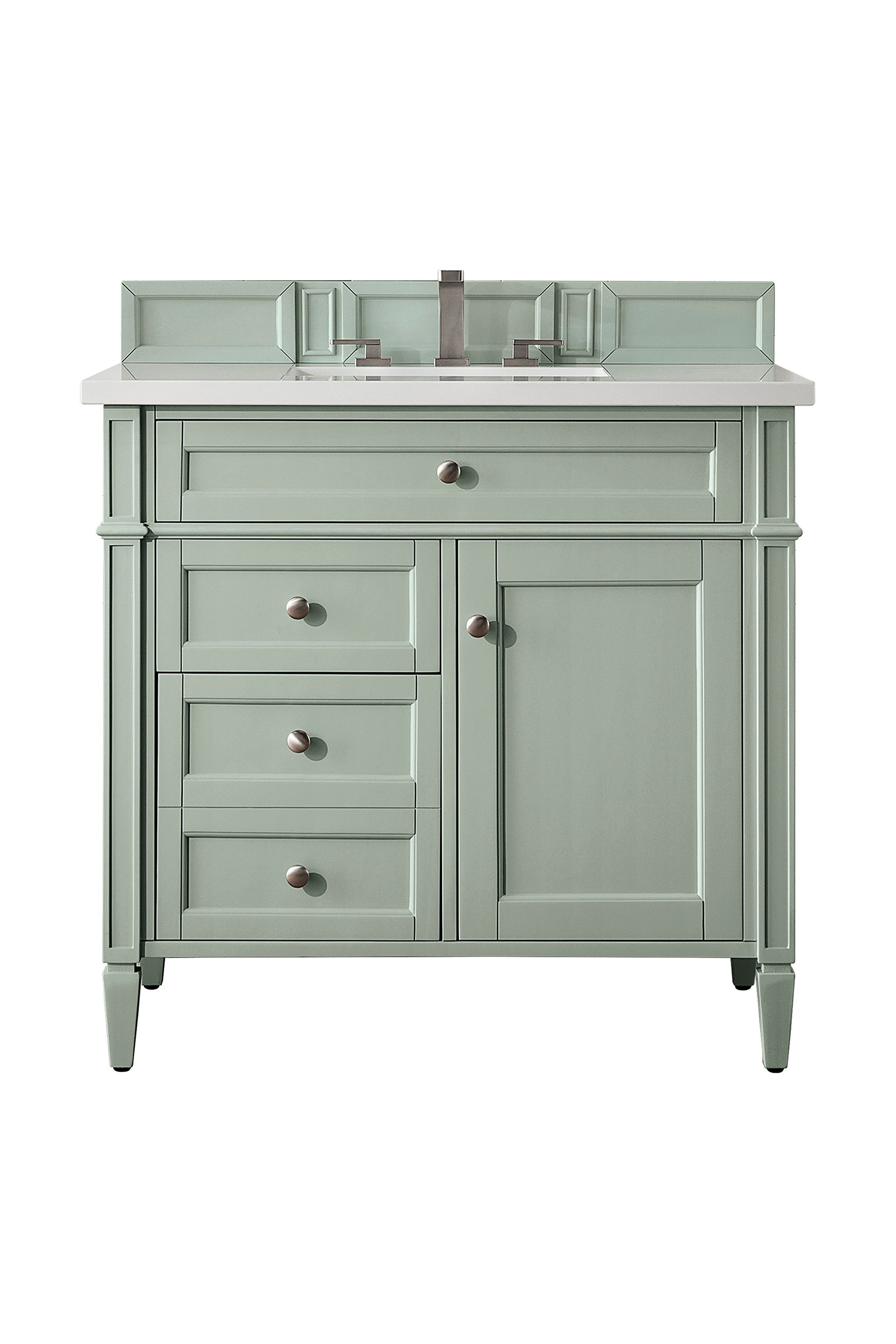 James Martin Brittany 36" Single Bathroom Vanity, Sage Green, view 14