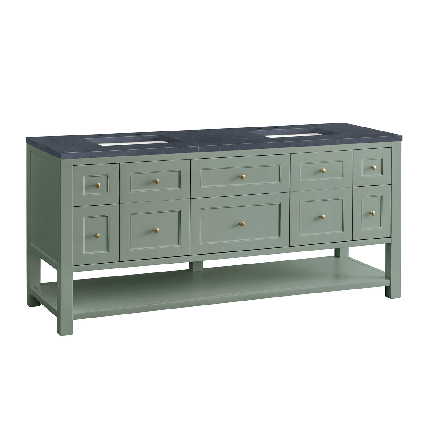 James Martin Breckenridge 72" Double Bathroom Vanity, Smokey Celadon, view 40