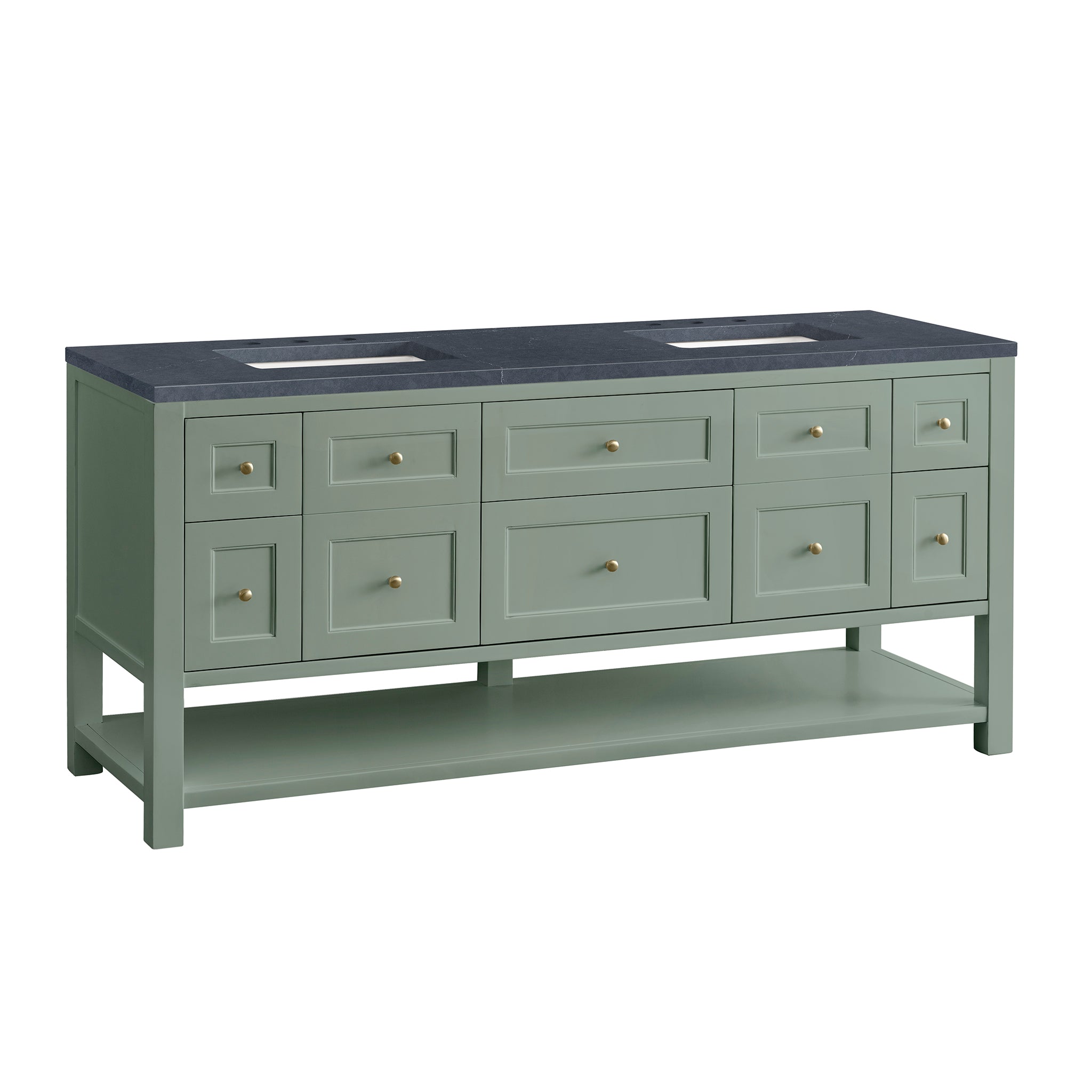 James Martin Breckenridge 72" Double Bathroom Vanity, Smokey Celadon, view 40