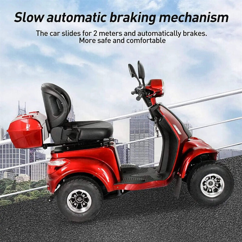 Zvg 4-Wheel 60V/20AH Electric Golf Senior Travel Mobility Scooter For Adults, 440LBS (SAK91582) by SAKSBY WHOLESALE