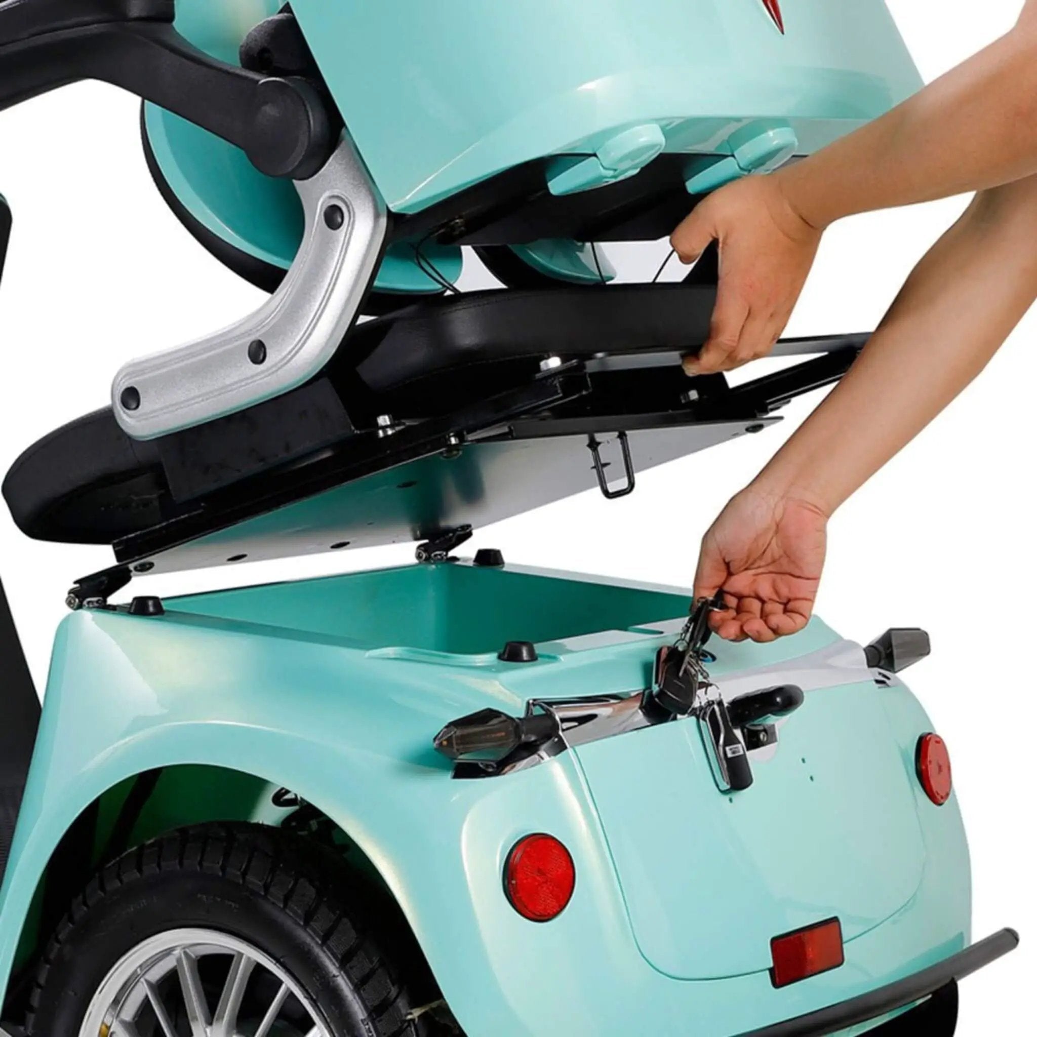 Zvg Heavy-Duty 800W 60V20AH Four Wheel All-Terrain Travel Mobility Scooter For Adults And Seniors, 500LBS (SAK97156) by SAKSBY WHOLESALE
