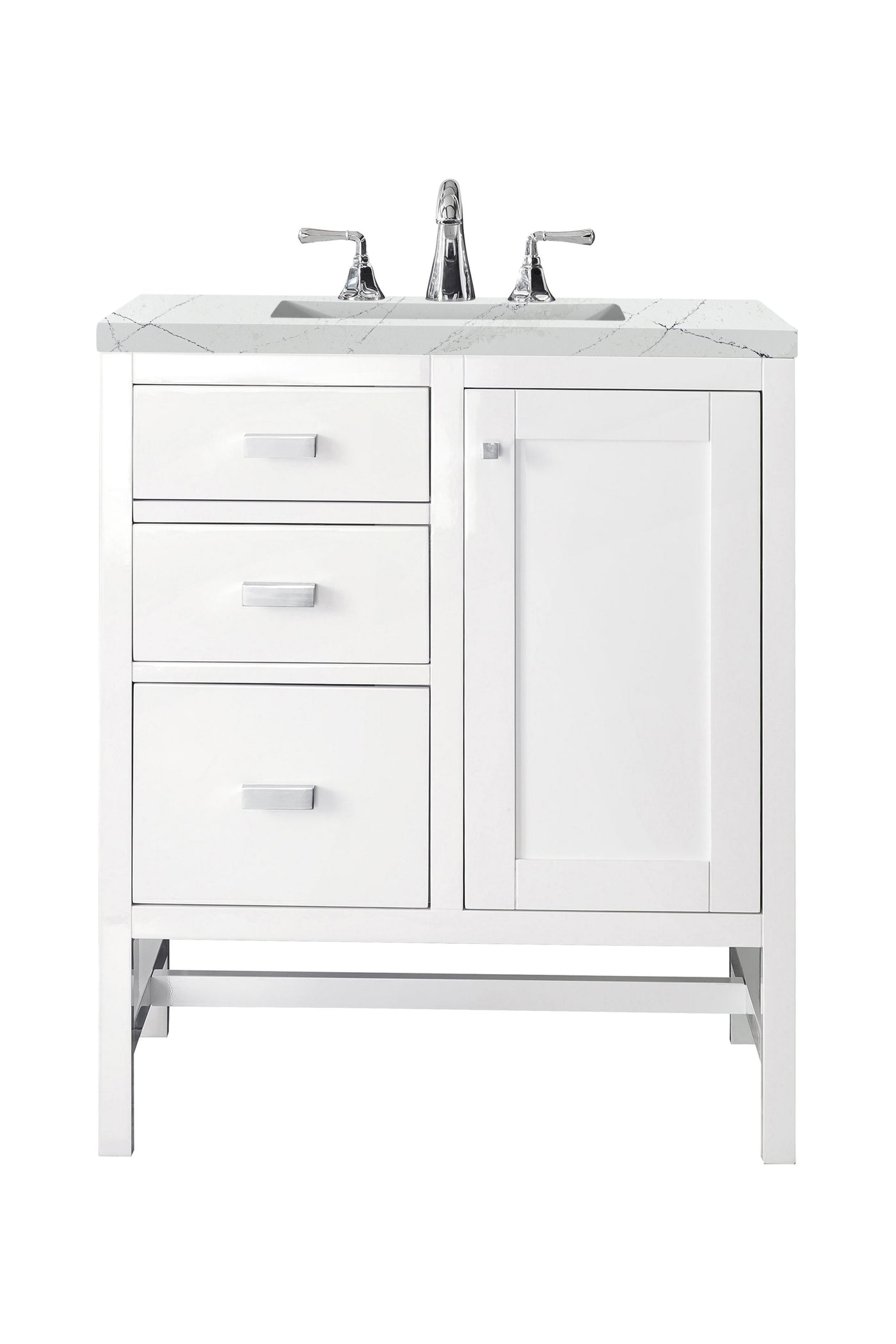James Martin Addison 30" Single Bathroom Vanity, Glossy White, view 28