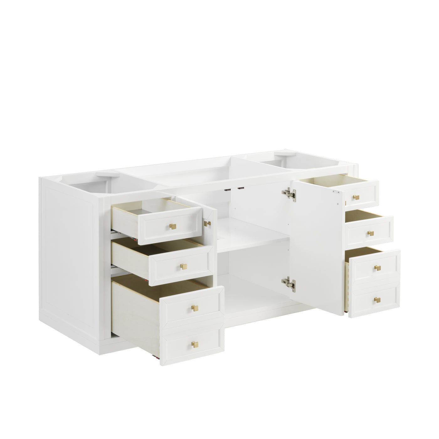James Martin Chicago 60" Single Bathroom Vanity, Glossy White, view 25