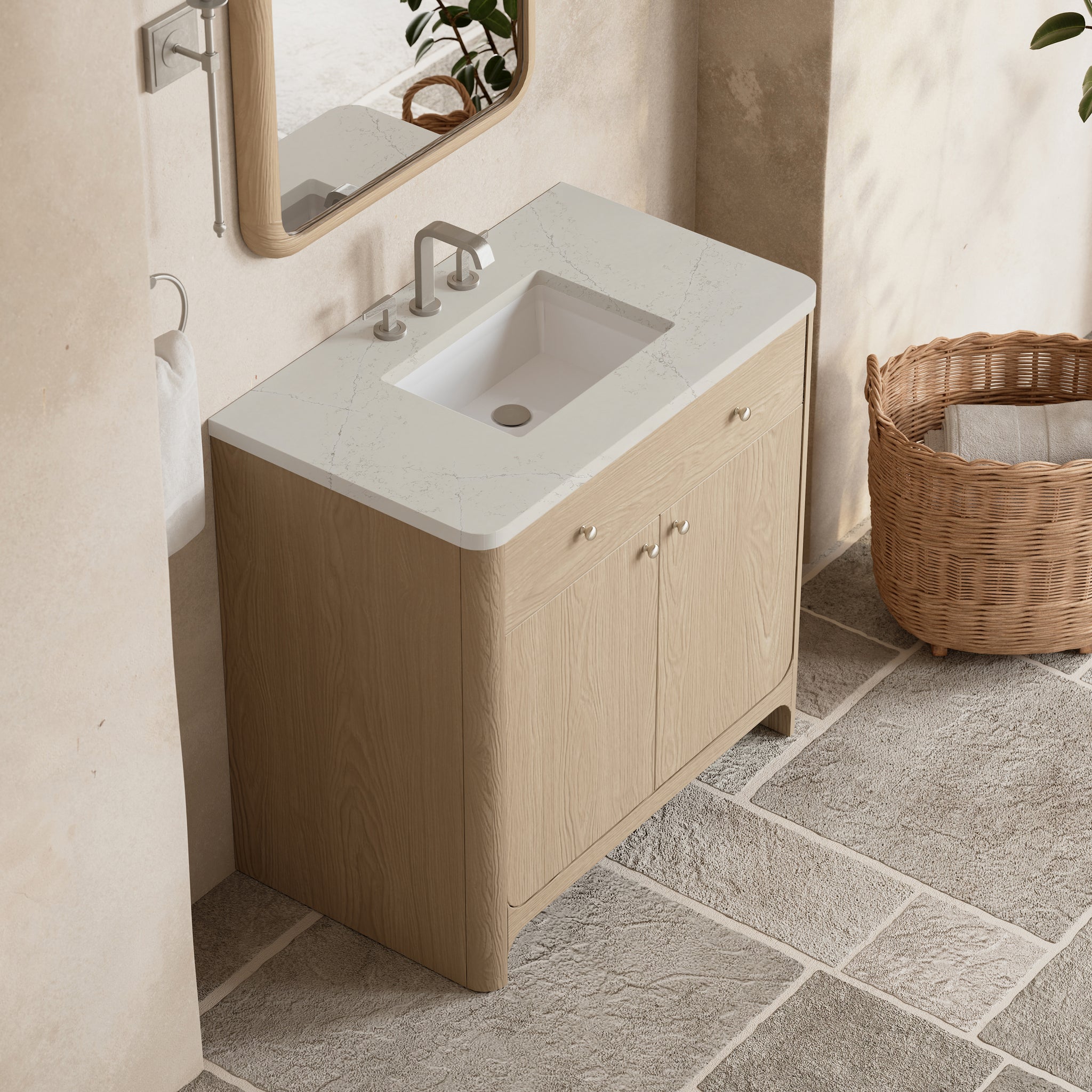 James Martin Gracyn 36" Single Bathroom Vanity, Coastal Driftwood, view 31