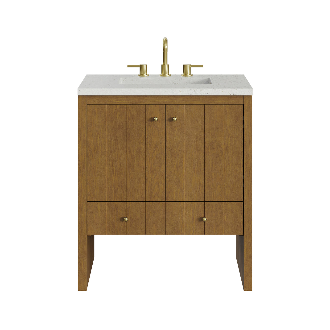 James Martin Hudson 30" Single Bathroom Vanity, Honey Oak, view 24