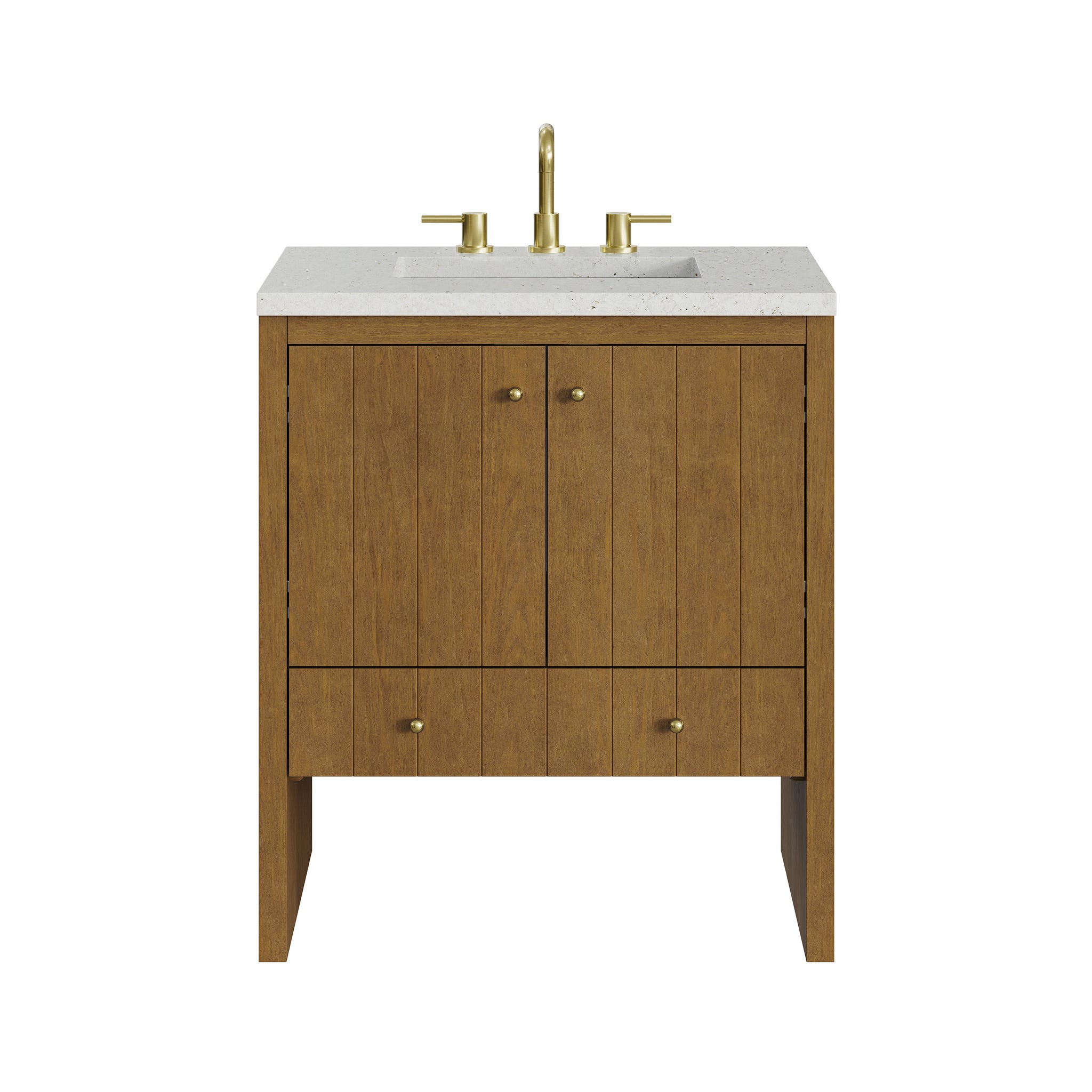 James Martin Hudson 30" Single Bathroom Vanity, Honey Oak, view 24