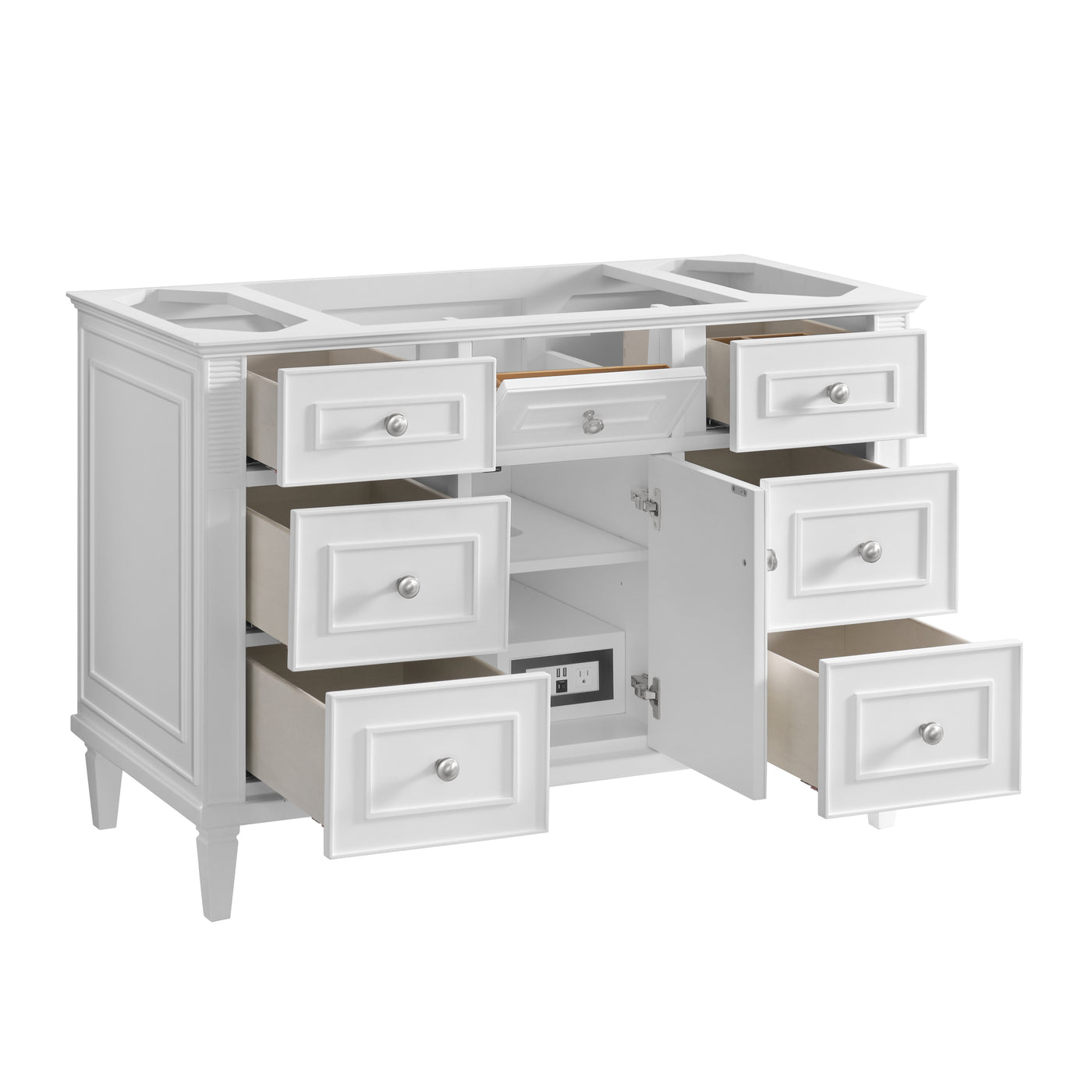 James Martin Lorelai 48" Single Bathroom Vanity, Bright White, view 31