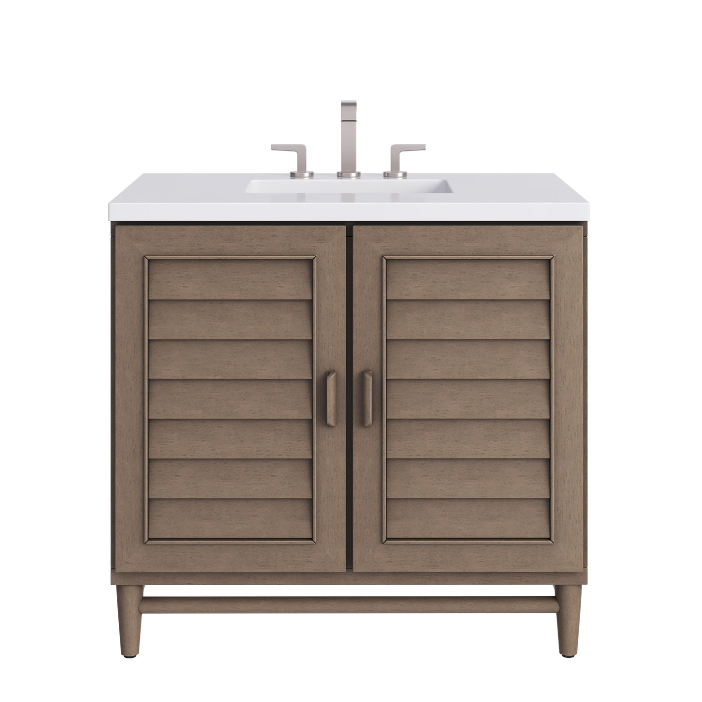 James Martin Portland 36" Single Bathroom Vanity, Whitewashed Walnut, view 27